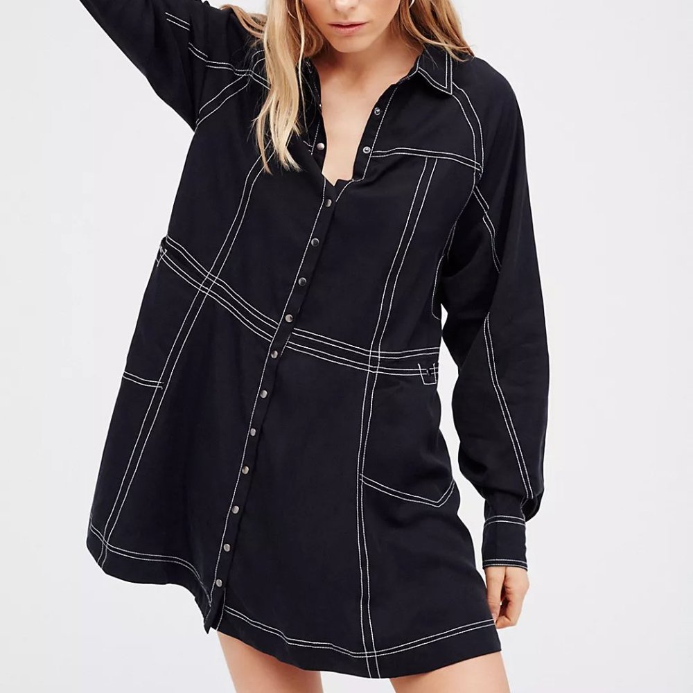Free People  ' Tough as Nails' Shirt Dress